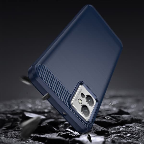 Realme C35 Skal Carbon silicone - Svart