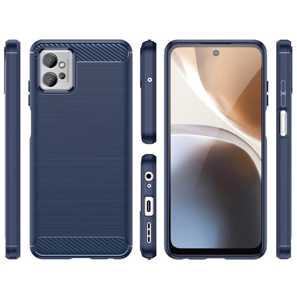 Realme C35 Skal Carbon silicone - Svart