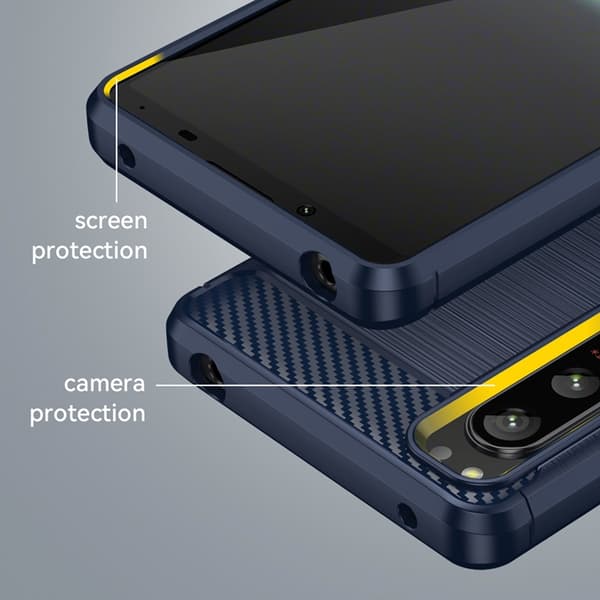 Sony Xperia 1 IV Skal Thunder Silicone Armor - Svart