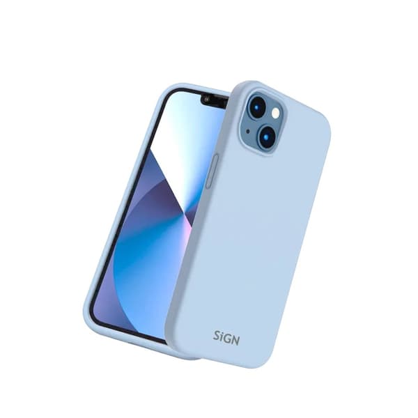 SiGN iPhone 14 Plus Skal Liquid Silicone - Safir blå