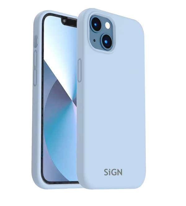 SiGN iPhone 14 Plus Skal Liquid Silicone - Safir blå