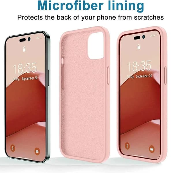 SiGN iPhone 14 Pro Max Skal Liquid Silicone - Sand Rosa