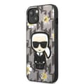 Miniatyrbild 2 av 8: Karl Lagerfeld iPhone 13 mini Skal Flower Ikonik Karl - Grå