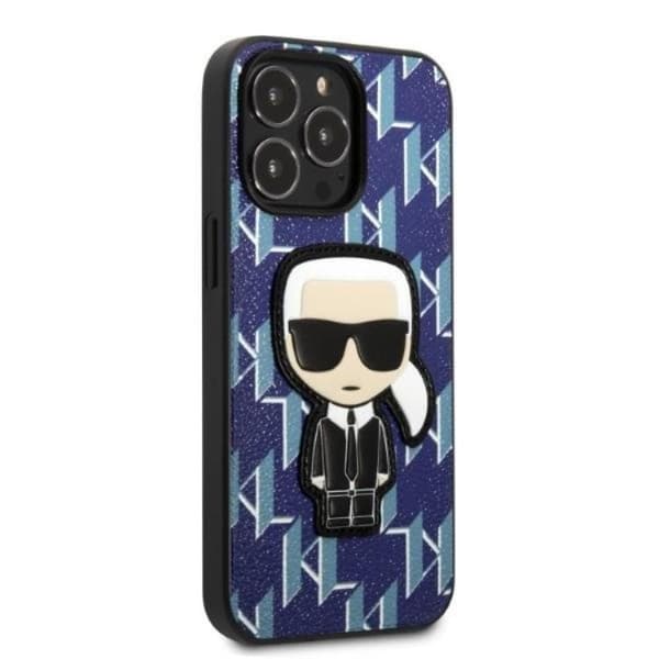 Karl Lagerfeld iPhone 13 Pro Max Skal Monogram Ikonik Patch - Blå