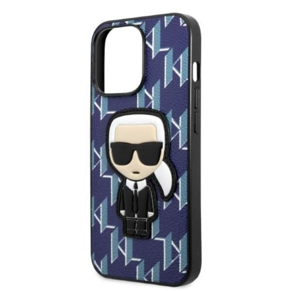 Karl Lagerfeld iPhone 13 Pro Max Skal Monogram Ikonik Patch - Blå