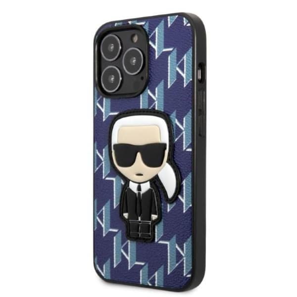 Karl Lagerfeld iPhone 13 Pro Max Skal Monogram Ikonik Patch - Blå