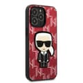 Miniatyrbild 4 av 8: Karl Lagerfeld iPhone 13 Pro Max Skal Monogram Ikonik Patch - Röd