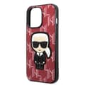 Miniatyrbild 6 av 8: Karl Lagerfeld iPhone 13 Pro Max Skal Monogram Ikonik Patch - Röd