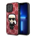 Miniatyrbild 1 av 8: Karl Lagerfeld iPhone 13 Pro Max Skal Monogram Ikonik Patch - Röd