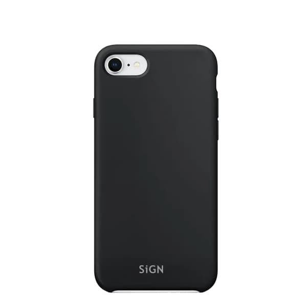 SiGN iPhone 7/8/SE (2020/2022) Skal Liquid Silicone - Svart