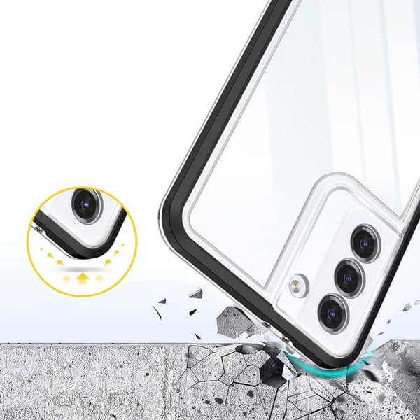 Galaxy S23 Plus Skal Clear 3in1 - Svart