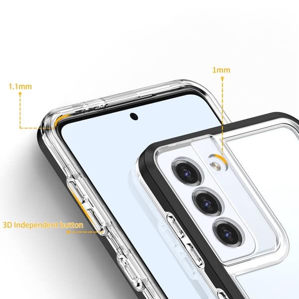 Galaxy S23 Plus Skal Clear 3in1 - Svart