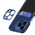 Miniatyrbild 2 av 7: iPhone 14 Pro Skal Korthållare Läder Kickstand - Blå