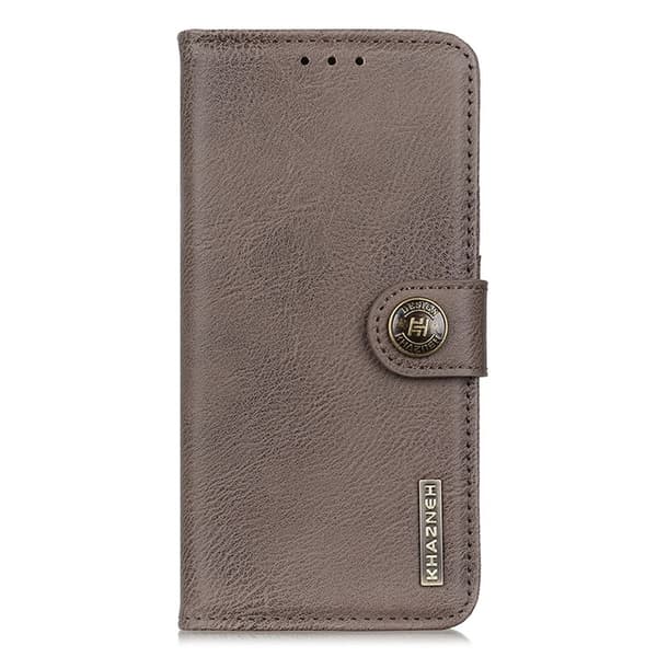 KHAZNEH Xiaomi Mi 11 Ultra Plånboksfodral Cowhide - Grå