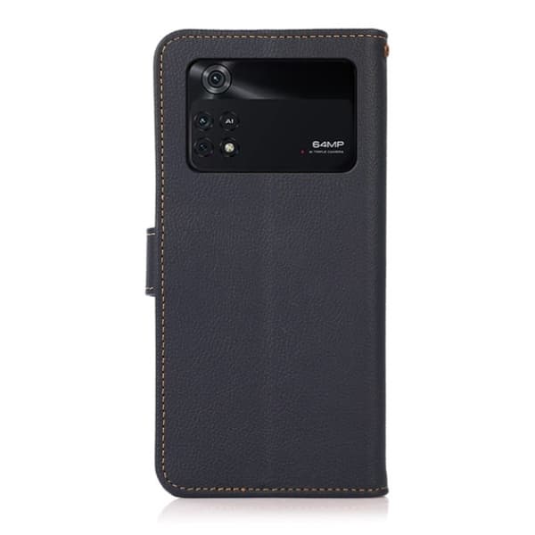 KHAZNEH Xiaomi Mi 11 Ultra Plånboksfodral Äkta Läder Kickstand - Blå