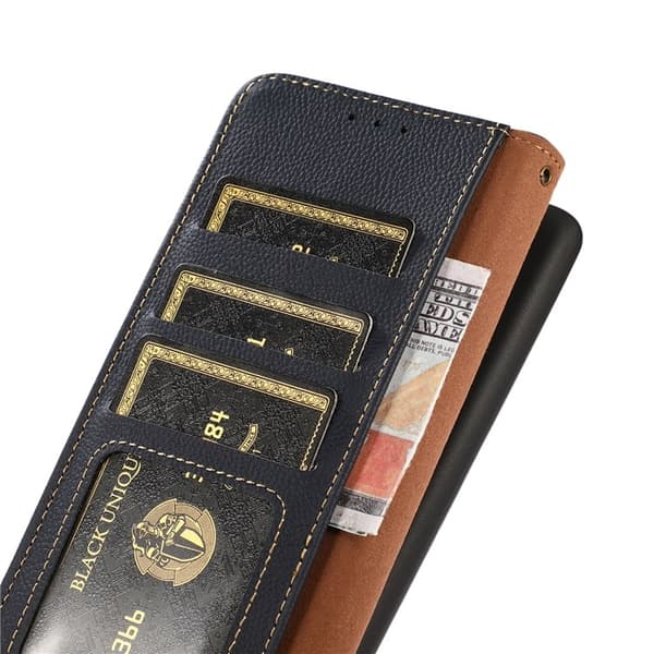 KHAZNEH Xiaomi Mi 11 Ultra Plånboksfodral Äkta Läder Kickstand - Blå