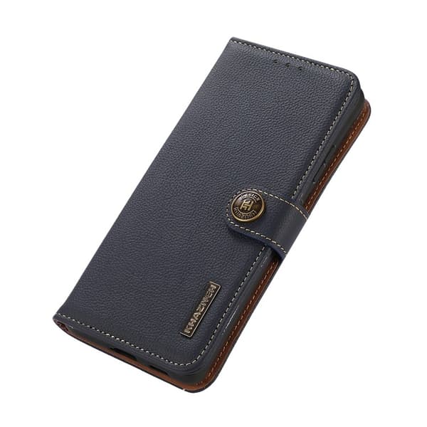 KHAZNEH Xiaomi Mi 11 Ultra Plånboksfodral Äkta Läder Kickstand - Blå