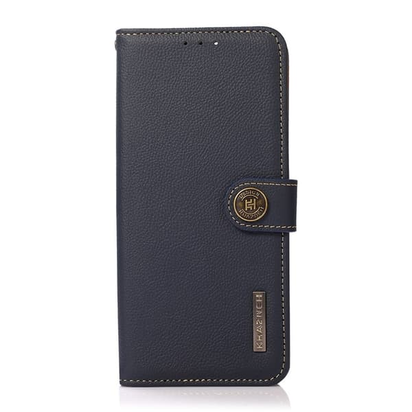 KHAZNEH Xiaomi Mi 11 Ultra Plånboksfodral Äkta Läder Kickstand - Blå