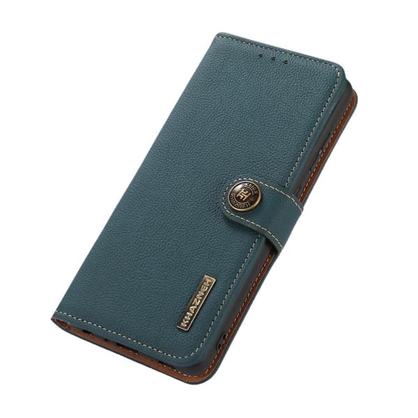 KHAZNEH Xiaomi Mi 11 Ultra Plånboksfodral Äkta Läder Kickstand - Grön