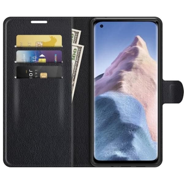 Xiaomi Mi 11 Ultra Plånboksfodral Folio Flip Kickstand - Svart
