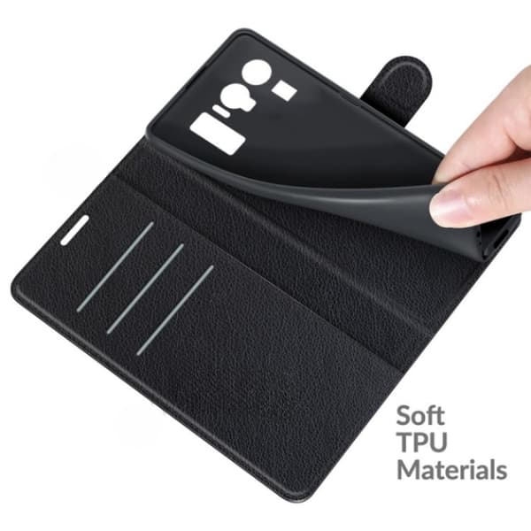 Xiaomi Mi 11 Ultra Plånboksfodral Folio Flip Kickstand - Svart