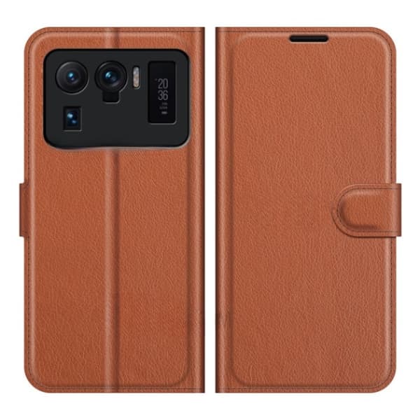 Xiaomi Mi 11 Ultra Plånboksfodral Folio Flip Kickstand - Brun