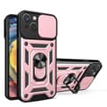 Miniatyrbild 1 av 7: iPhone 14 Plus Skal med Ringhållare Hybrid Armor Camshield - Rosa
