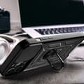 Miniatyrbild 4 av 6: iPhone 14 Pro Skal med Ringhållare Hybrid Armor Camshield - Svart