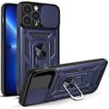 Miniatyrbild 2 av 11: iPhone 13 Pro Max Skal med Ringhållare Hybrid Armor Camshield - Blå