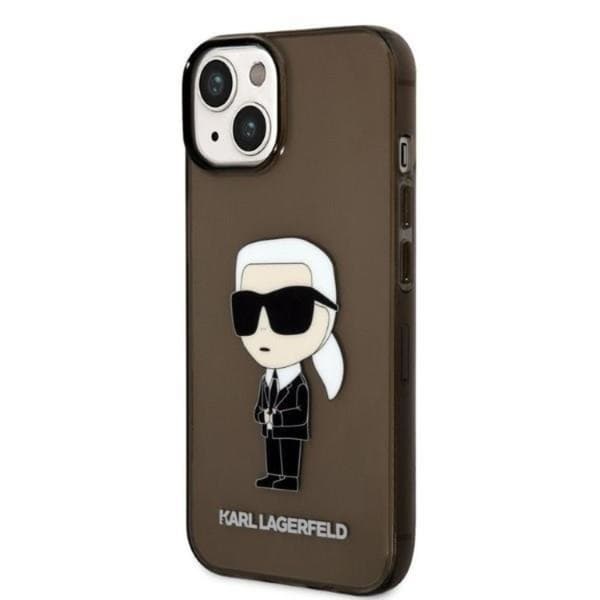 Karl Lagerfeld iPhone 14 Plus Skal Ikonik - Svart