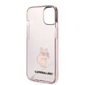 Miniatyrbild 6 av 7: Karl Lagerfeld iPhone 14 Plus Skal Ikonik Choupette - Rosa