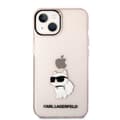 Miniatyrbild 2 av 7: Karl Lagerfeld iPhone 14 Plus Skal Ikonik Choupette - Rosa