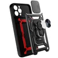 Miniatyrbild 3 av 6: Motorola Moto G62 5G Skal Ringhållare Hybrid Armor Camshield - Svart