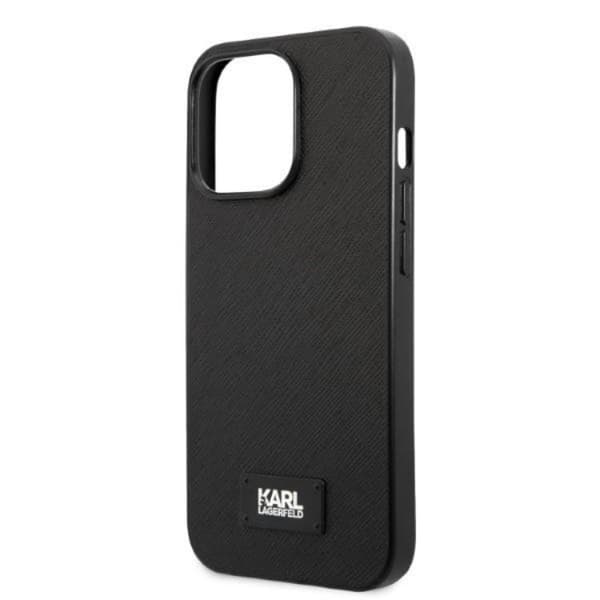 Karl Lagerfeld iPhone 13 Pro Max Skal Saffiano Plaque - Svart