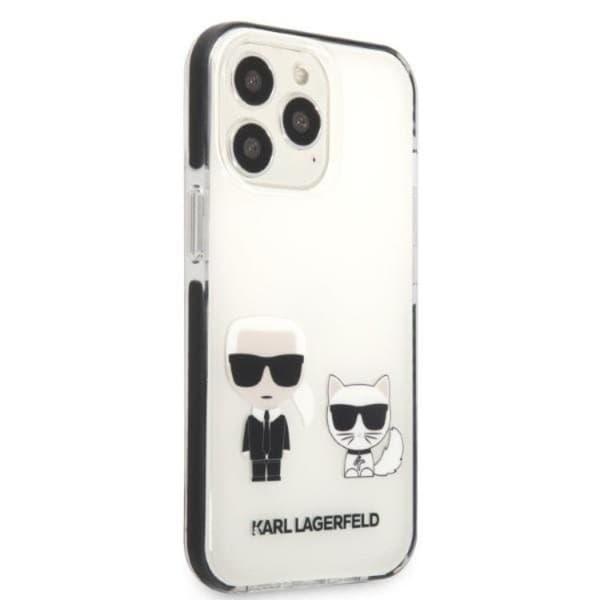 Karl Lagerfeld iPhone 13 Pro Max Skal Karl & Choupette - Vit