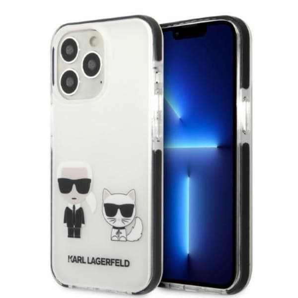 Karl Lagerfeld iPhone 13 Pro Skal Karl & Choupette - Vit