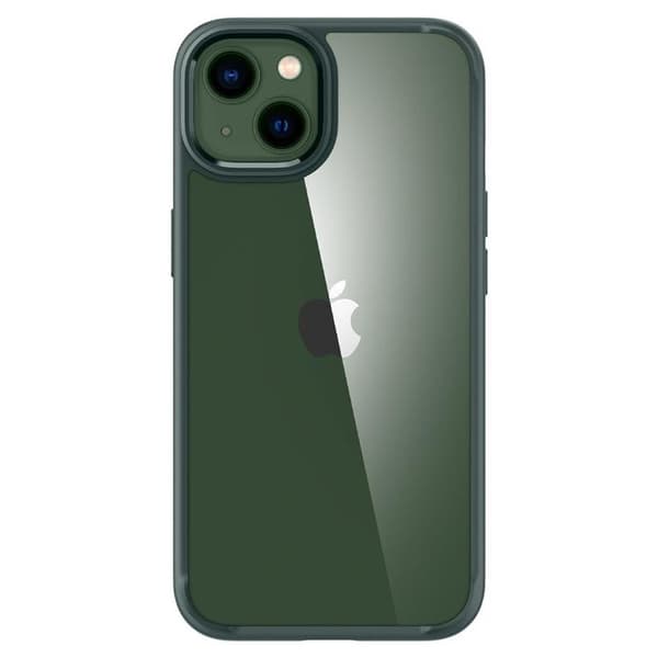 Spigen iPhone 13 Skal Ultra Hybrid - Midnight Grön