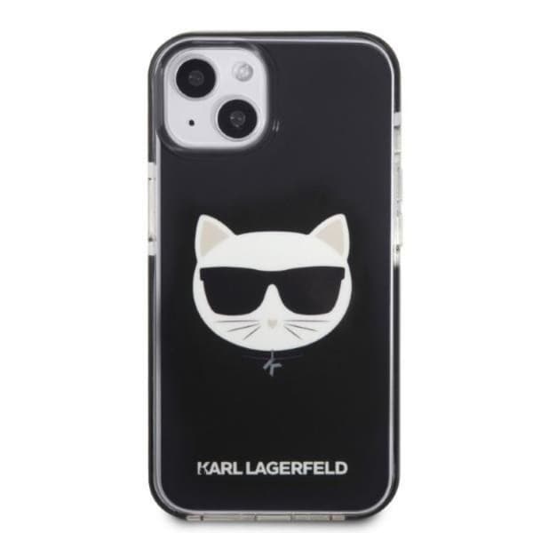 Karl Lagerfeld iPhone 13 Skal Choupette Head - Svart