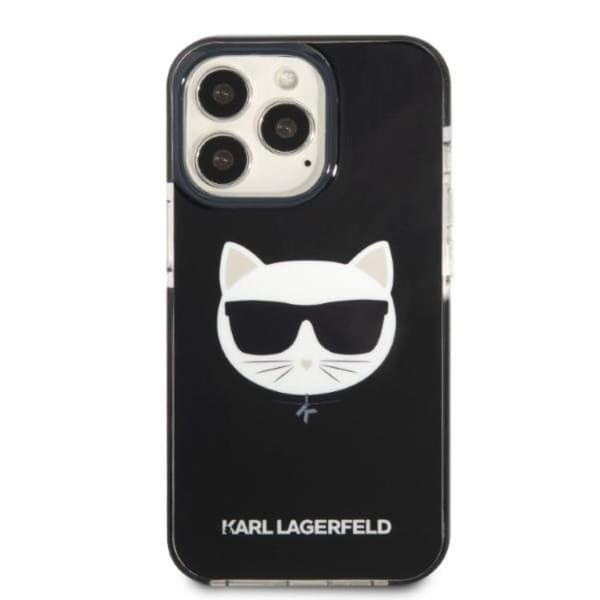 Karl Lagerfeld iPhone 13 Pro Max Skal Choupette Head - Svart