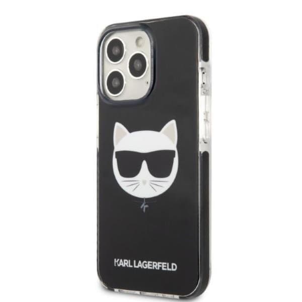 Karl Lagerfeld iPhone 13 Pro Max Skal Choupette Head - Svart