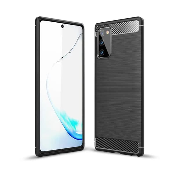 SiGN Galaxy Note 20 Skal Carbon Fiber - Svart
