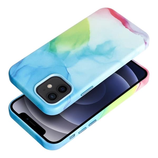 iPhone 11 Pro Max Magsafe Mobilskal Läder - Multicolor Splash
