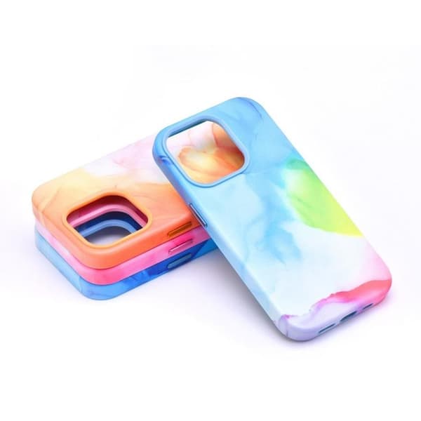 iPhone 11 Pro Max Magsafe Mobilskal Läder - Multicolor Splash