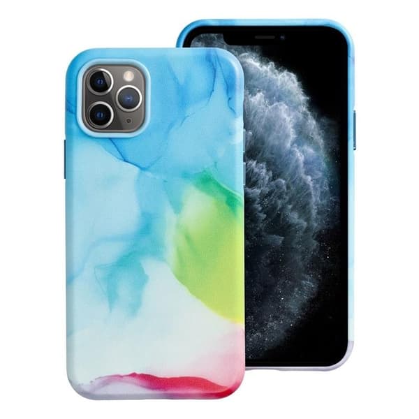 iPhone 11 Pro Max Magsafe Mobilskal Läder - Multicolor Splash