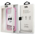 Miniatyrbild 7 av 7: Karl Lagerfeld iPhone 12/12 Pro Mobilskal Choupette's Head - Rosa