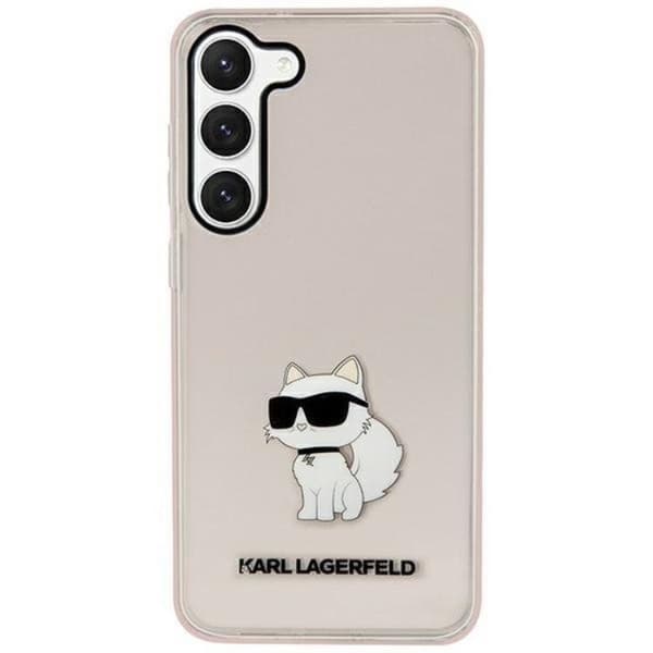 Karl Lagerfeld Galaxy S23 Mobilskal Ikonik Choupette - Rosa