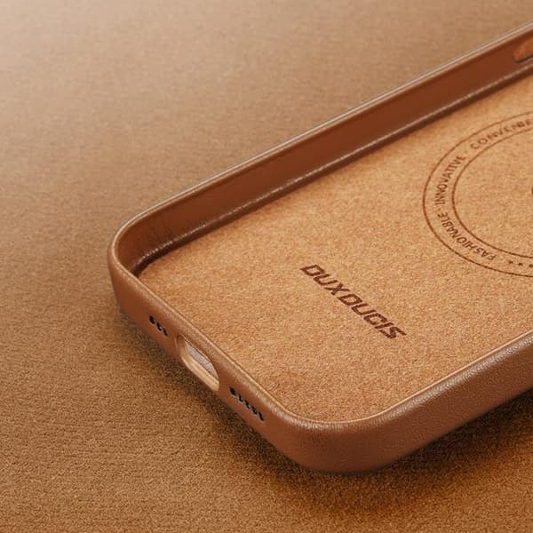 Dux Ducis iPhone 14 Mobilskal MagSafe Grit - Brun