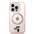 Miniatyrbild 3 av 8: Karl Lagerfeld iPhone 14 Pro Max Mobilskal Magsafe - Rosa