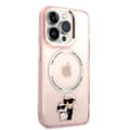 Miniatyrbild 4 av 8: Karl Lagerfeld iPhone 14 Pro Max Mobilskal Magsafe - Rosa