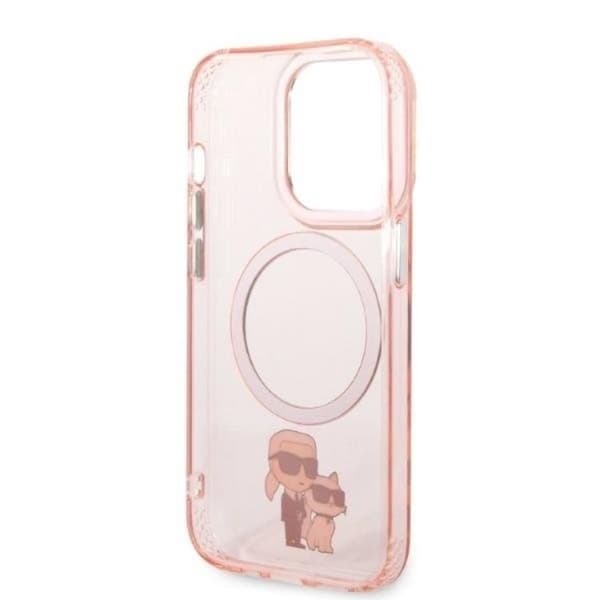 Karl Lagerfeld iPhone 14 Pro Max Mobilskal Magsafe - Rosa
